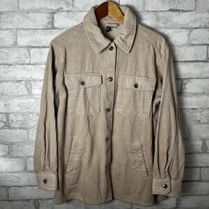Divided Cream Corduroy Shirt Jacket